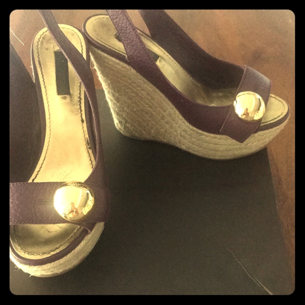 LOUIS VUITTON  santal wedge sandal